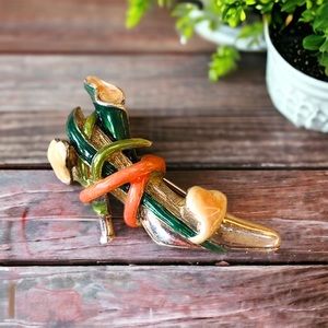 Stiletto shoe brooch Kenneth J Lane KJL Vintage pin